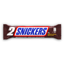 Barra de chocolate sabor Duo com 78g - Snickers