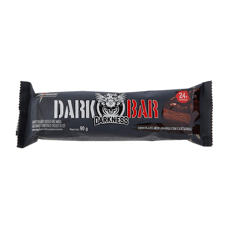 Barra de Proteina Dark Bar Chocolate Amargo com Castanha 90g