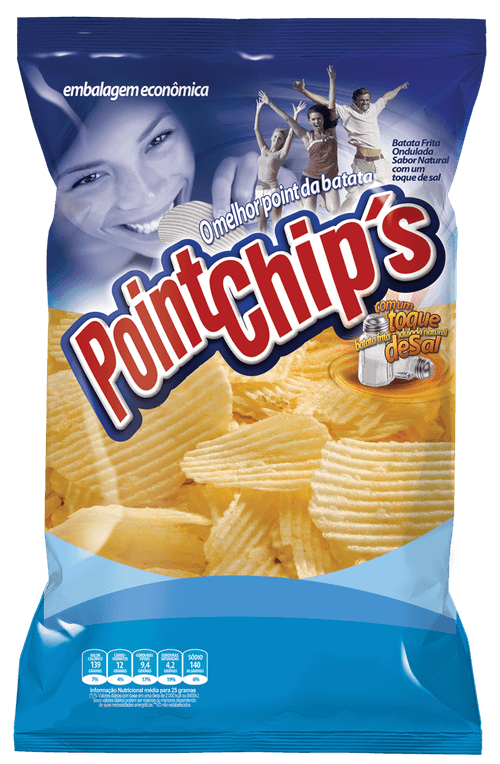 Batata Ondulada sabor Natural com 500g - Point Chips Super