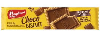 Biscoito Chocolate ao Leite Bauducco Choco Biscuit Pacote 80g