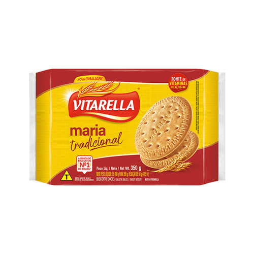 Biscoito Maria sabor Tradicional 350g - Vitarella