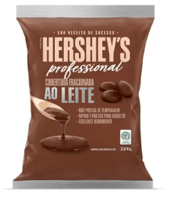 Cobertura fracionada em formato de moeda sabor ao leite 2,01kg - Hershey's