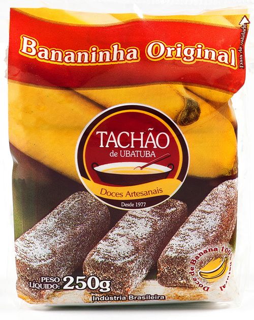 Doce bananinha original pacote com 250g - Tachão