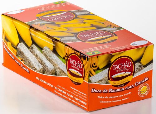 Doce bananada com canela caixa com 25 unidades de 20g cada - Tachão