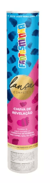 Lança confete chá revelação (feminino) - Fantasminha