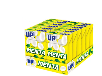 Bala Up Date! Mastigável sabor menta caixa com 12 unidades de 25g - Riclan