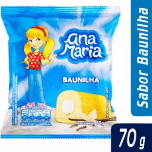 Bolinho sabor baunilha 70g - Ana Maria