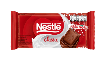 Chocolate ao leite classic com coco queimado barra com 80g - Nestlé