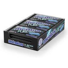 Chicletes Pure Fresh sabor Strong Mint caixa com 15 unidades de 8,5g - Mentos