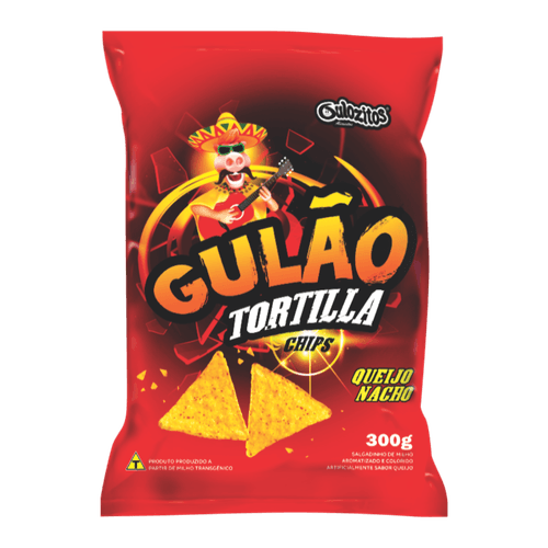 Salgadinho Gulão Queijo Nacho 300g - Gulozitos