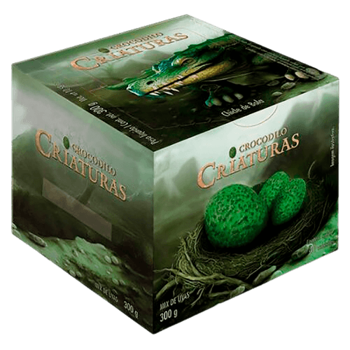 Chiclete Criaturas Crocodilo sabor Uva verde e Uva Roxa caixa com 40 unidades - Sukest