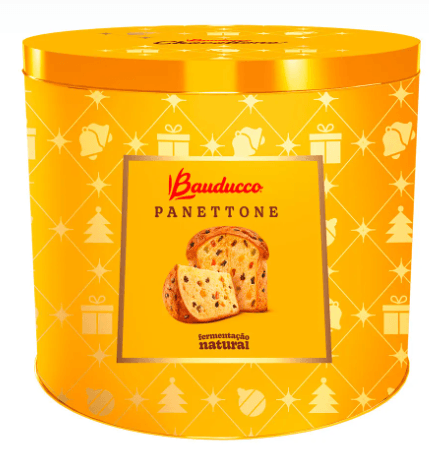 Panettone em lata 750g- Bauducco