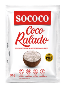 Coco ralado desidratado 50g - Sococo