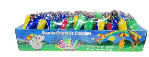 Guarda-chuva sabor ao leite com 50 unidades - Marisbel