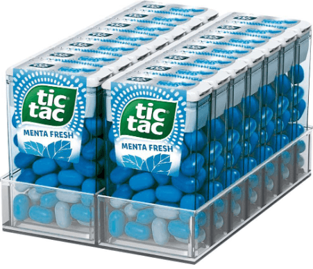 Pastilhas sabor menta fresh caixa com 14 unidades de 14,5g - Tic Tac