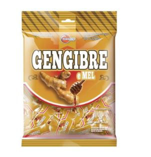 Bala Gengibre e Mel pacote com 40g - Toffano