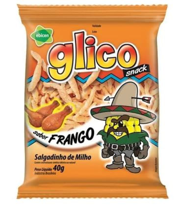 Salgadinho sabor frango 40g - Glico