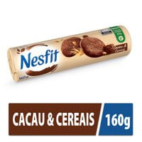 Biscoito integral com cacau e cereais 160g - Nesfit