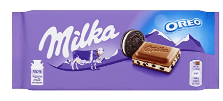 Chocolate ao Leite com recheio de oreo 100g - Milka