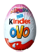 Chocolate ao leite com recheio ao leite com 20g - Kinder Ovo menina