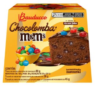 Chocolomba com M&M 80g - Bauducco