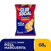 Snack salgado sabor pizza marguerita 68g - Club Social