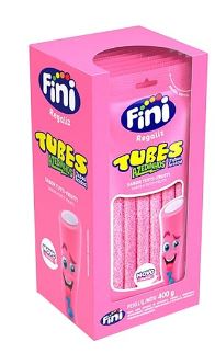 Tubes sabor Tutti Frutti caixa com 10 unidades de 40g - Fini