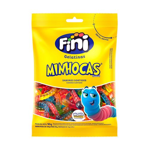 Minhocas Brilho Pacote com 90g - Fini