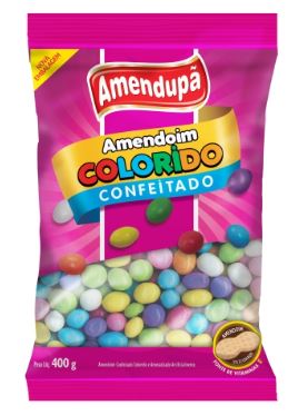 Amendoim colorido confeitado 400g - Amendupã