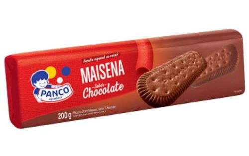 Biscoito doce de maizena sabor chocolate 200g - Panco