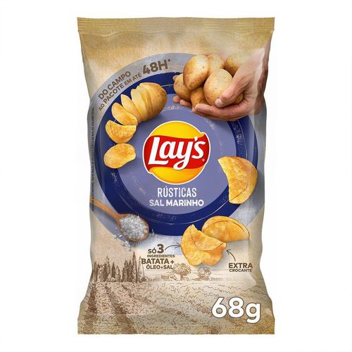 Batata Rusticas Com Sal Marinho 68g - Lay's