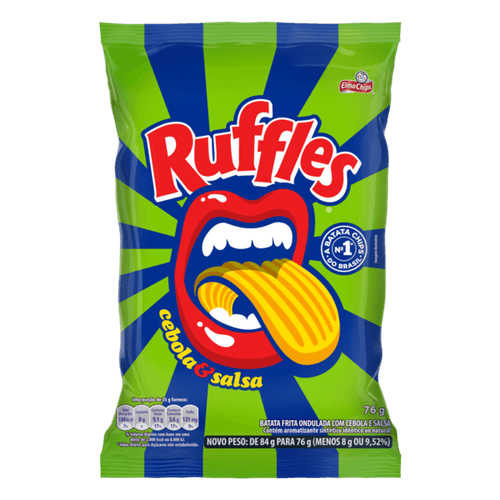 Batata sabor Cebola e Salsa Pacote com 167g - Ruffles