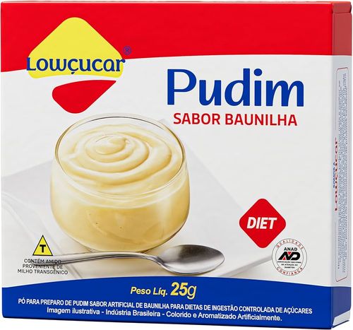 Pudim sabor Baunilha diet 25g - Lowçucar