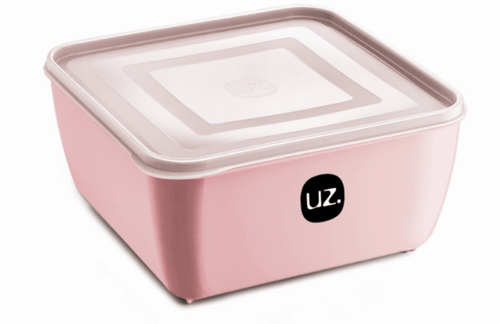 Pote Multiuso Quadrado Rosa 2,5l - UZ