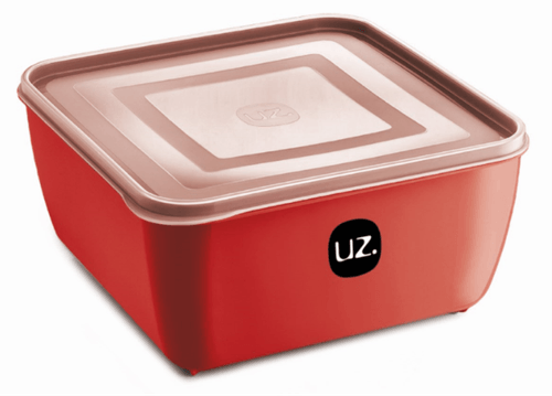 Pote Multiuso Quadrado Vermelho 2,5l - UZ