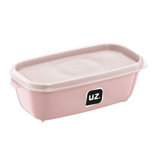 Pote Multiuso Rentagular Rosa 500ml - UZ