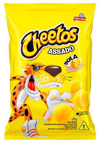 Salgadinho bola sabor queijo suíço 125g - Cheetos