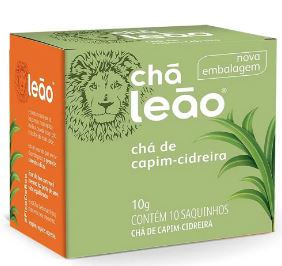 Chá sabor capim-cidreira caixa com 10 sachês - Leão