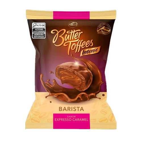 Bala Intense Recheada Expresso Caramel 500g - Butter Toffees