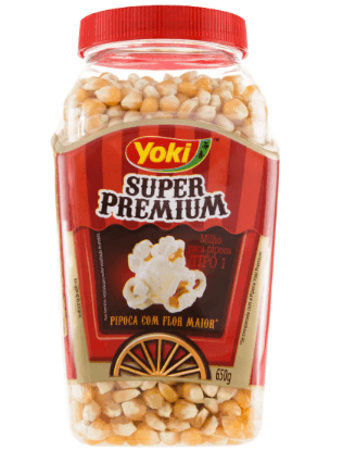 Milho para pipoca super premium tipo 1 com 650g - Yoki