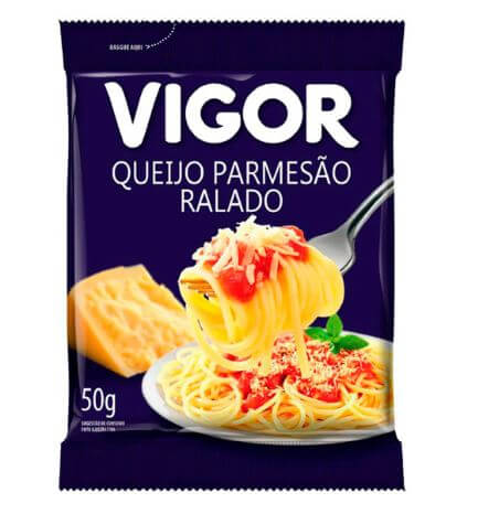 Queijo parmesão ralado 50g - Vigor