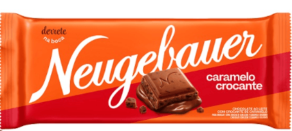 Barra de chocolate sabor caramelo crocante com 80g - Neugebauer