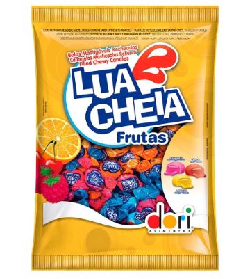 Bala Lua Cheia sabor Frutas Pacote com 400g - Dori