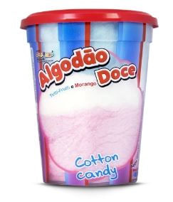 Algodão Doce Cotton Candy Tutti Frutti e Morango 40g - Buschle