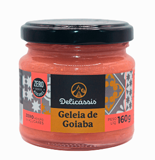 Geleia de Goiaba zero açucares 160g - Delicassis