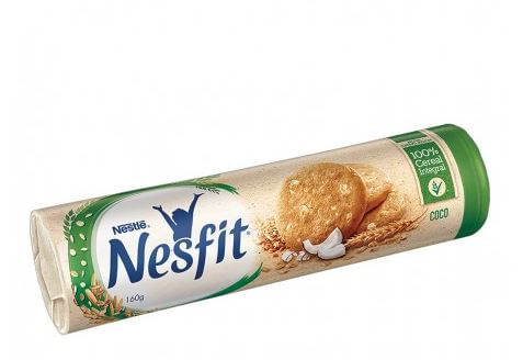 Biscoito integral com coco 160g - Nesfit