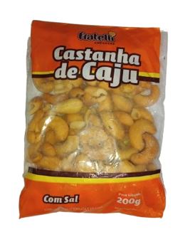 Castanha de caju com sal 200g - Vanguarda