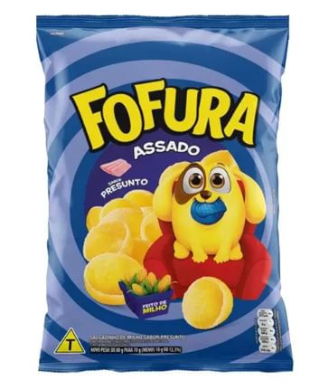 Salgadinho Lucky sabor presunto com 60g - Fofura