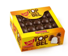Top Bel marshmallow sabor tradicional caixa com 50 unidades - Bel