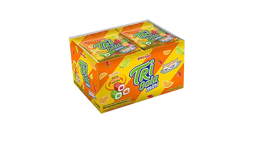 Bala sabor Tropical Sortido caixa com 12 unidades de 30g cada - Tribala